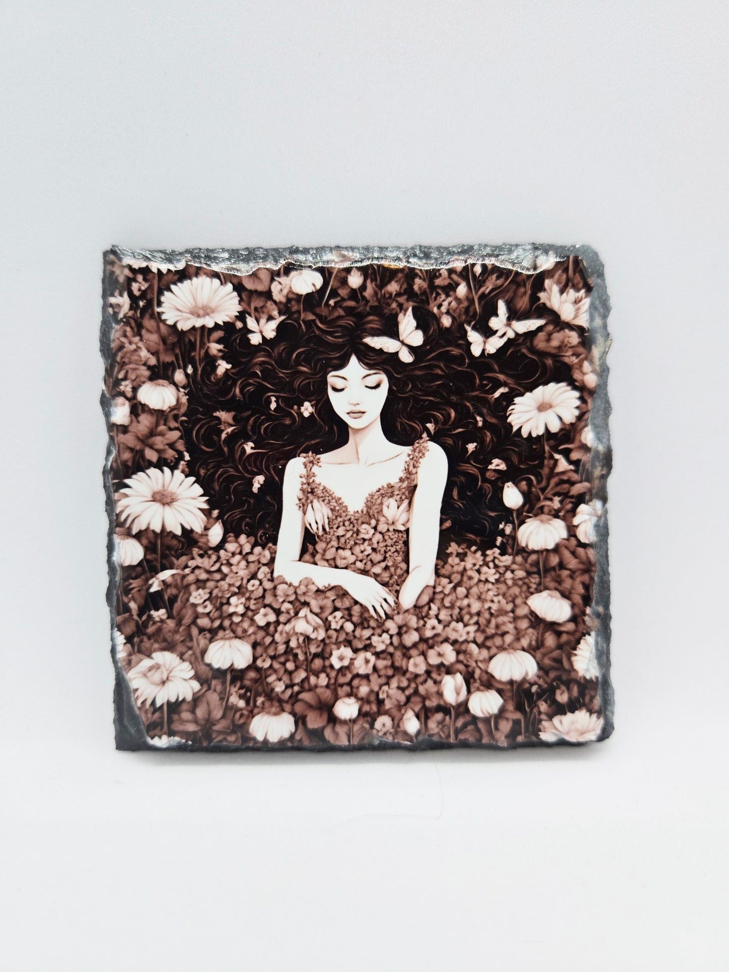 Slate Coaster - Fairy Garden