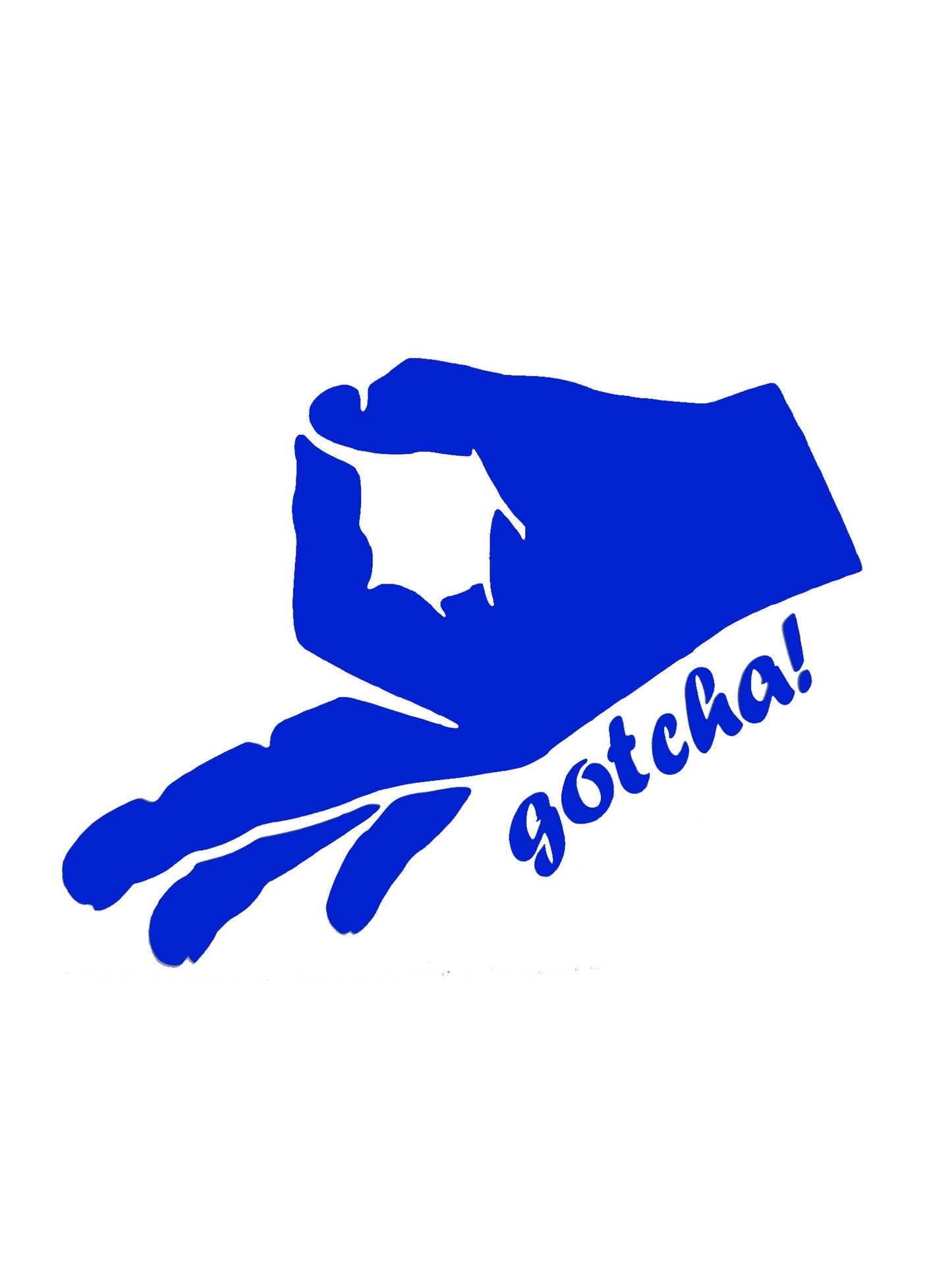 'GOTCHA' Funny Humour Car Vinyl Sticker Decal