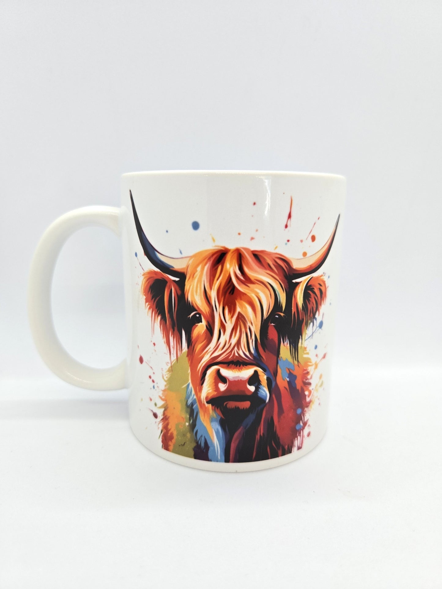 Colourful Highland Cow Mug