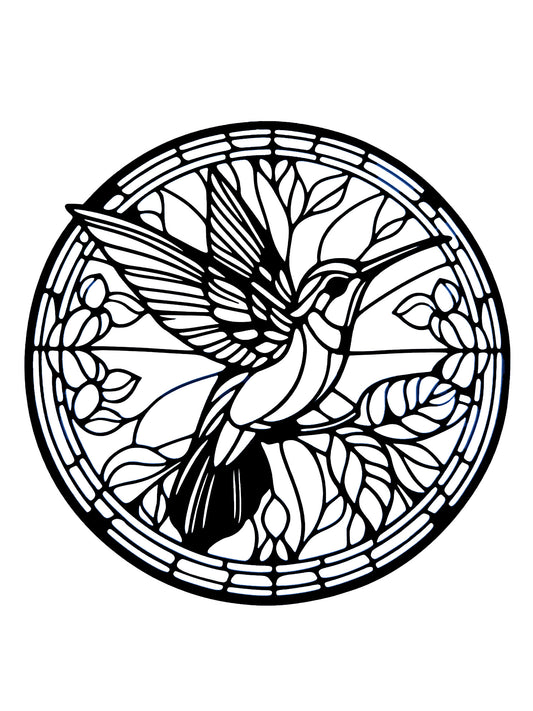 Hummingbird Window / Wall Vinyl Sticker Decal