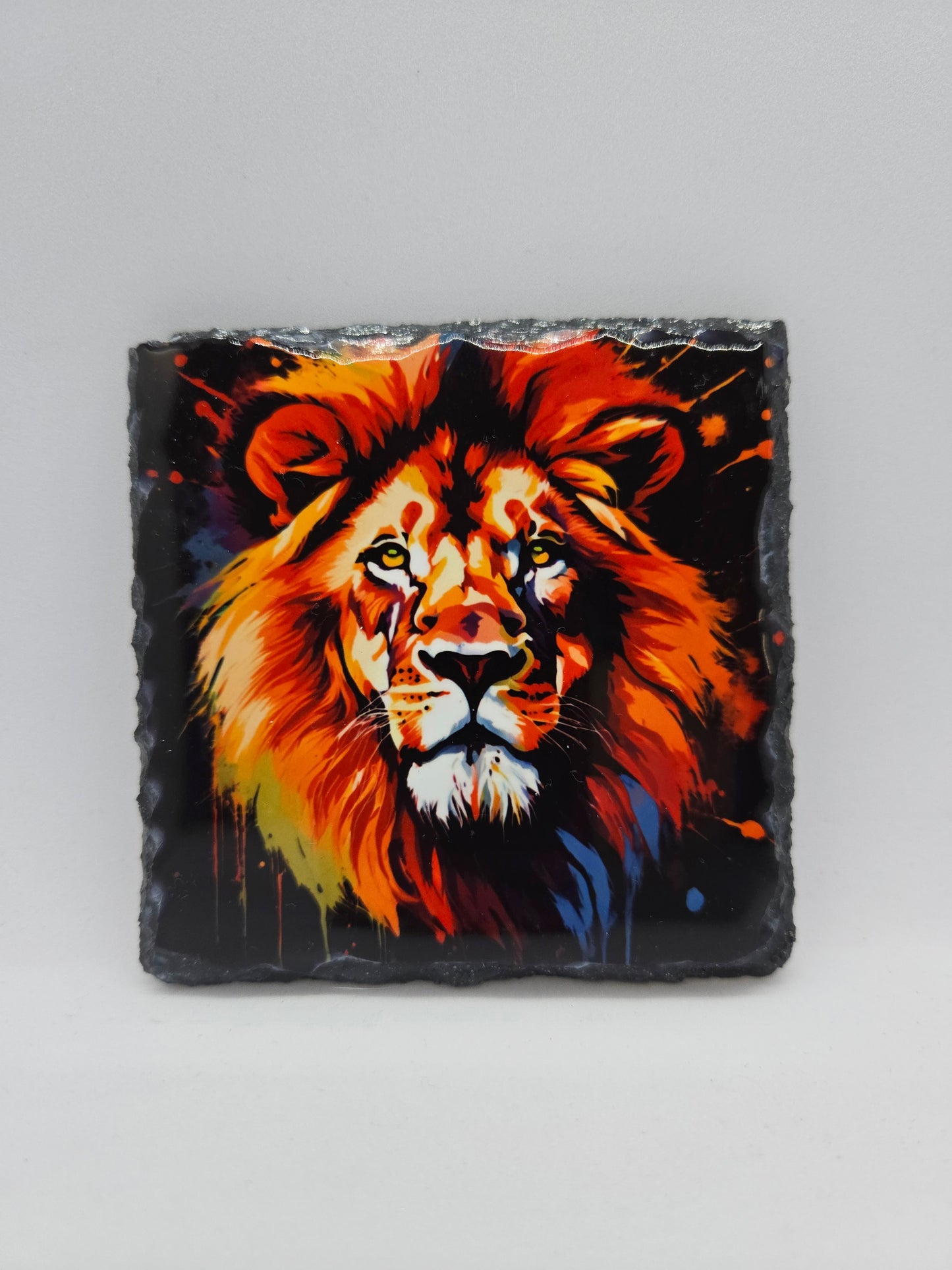 Slate Coaster - Lion