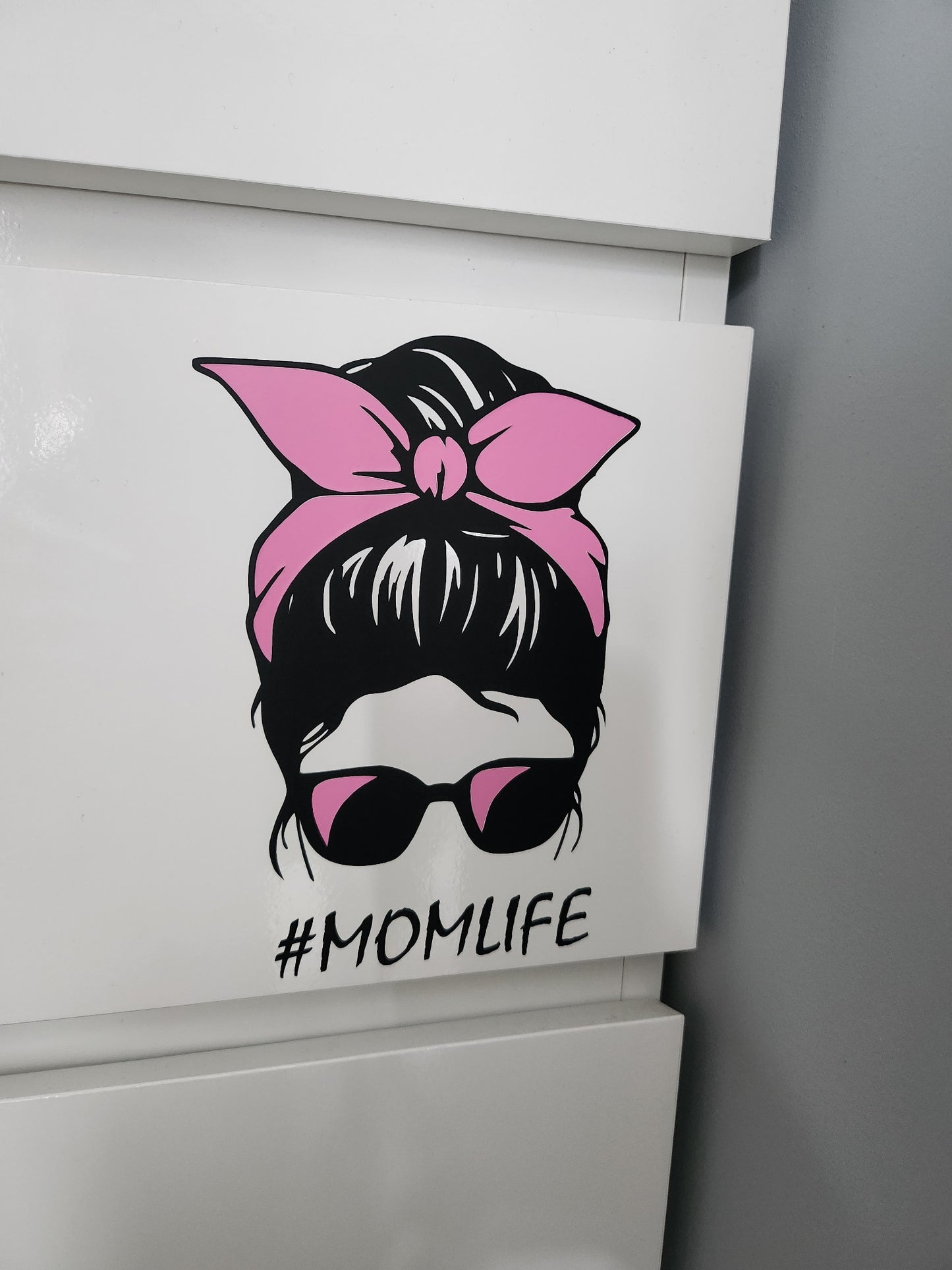 #MOMLIFE Mumma Mom Mum Hard Working Vinyl Sticker Decal