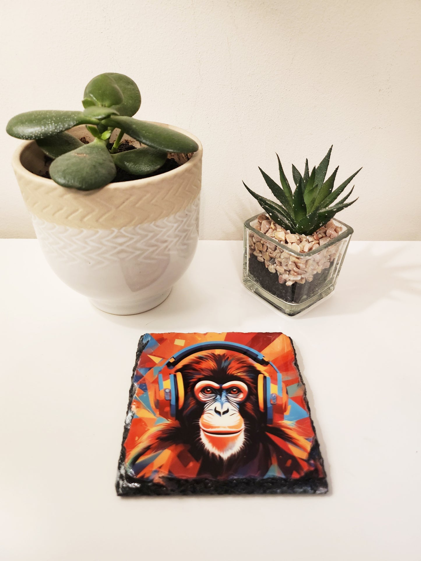 Slate Coaster - Music Monkey