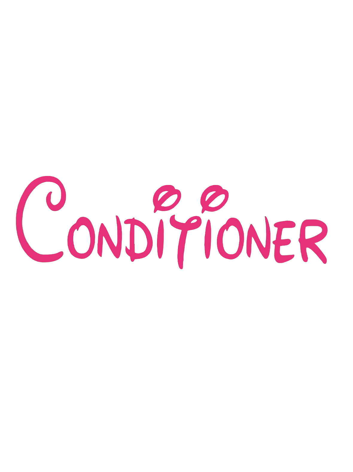 Conditioner Bathroom Decal - A Vinyl Sticker Decal
