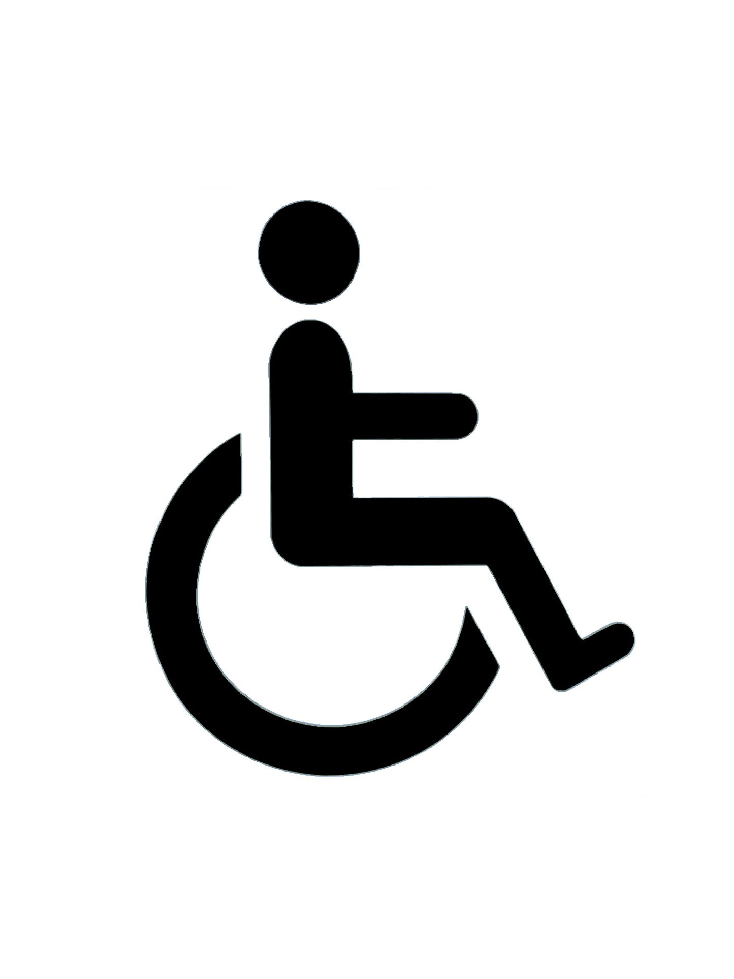 Disabled Toilet Door Window Wall Car Vinyl Sticker Decal