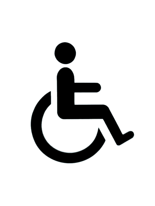 Disabled Toilet Door Window Wall Car Vinyl Sticker Decal