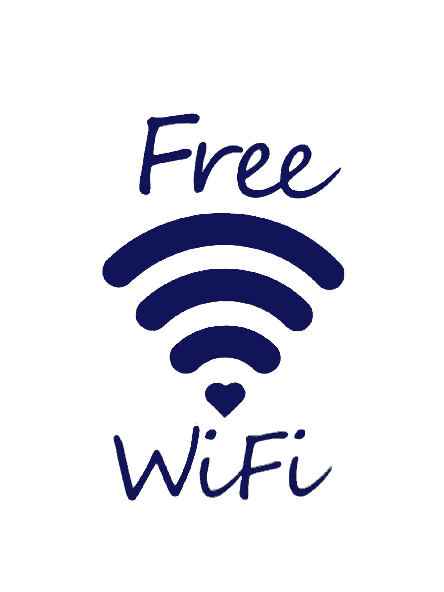 Free Wifi Business Window / Wall Vinyl Sticker Decal