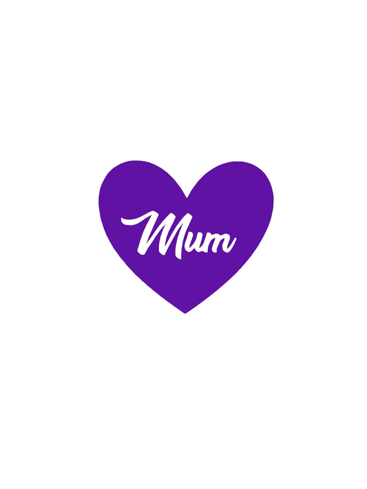 Mum within Heart Vinyl Decal Sticker - Perfect for Laptops, Windows, Mirrors, Wall Art