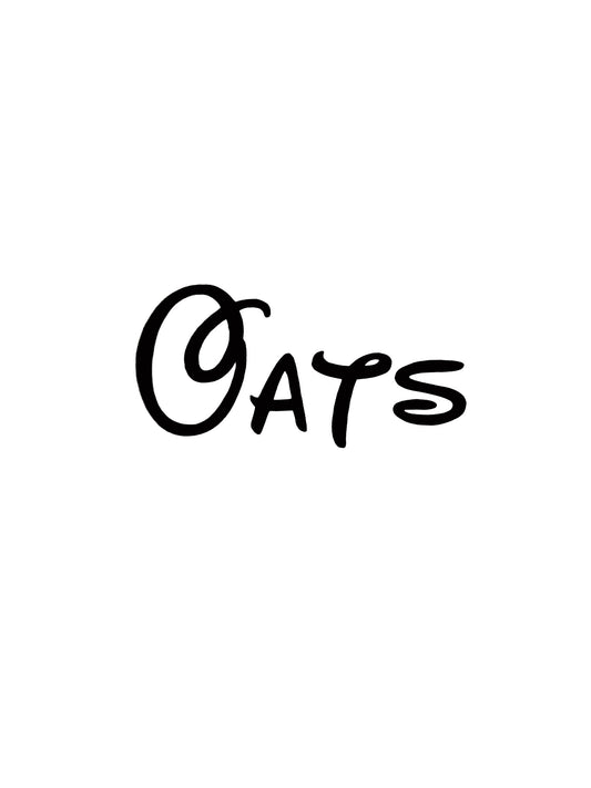 Oats Kitchen Decal - A Vinyl Sticker Decal
