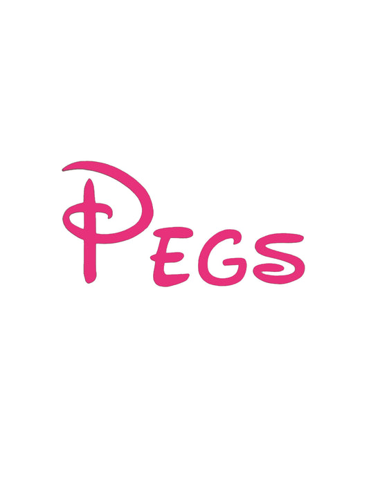Pegs Laundry Decal - A Vinyl Sticker Decal