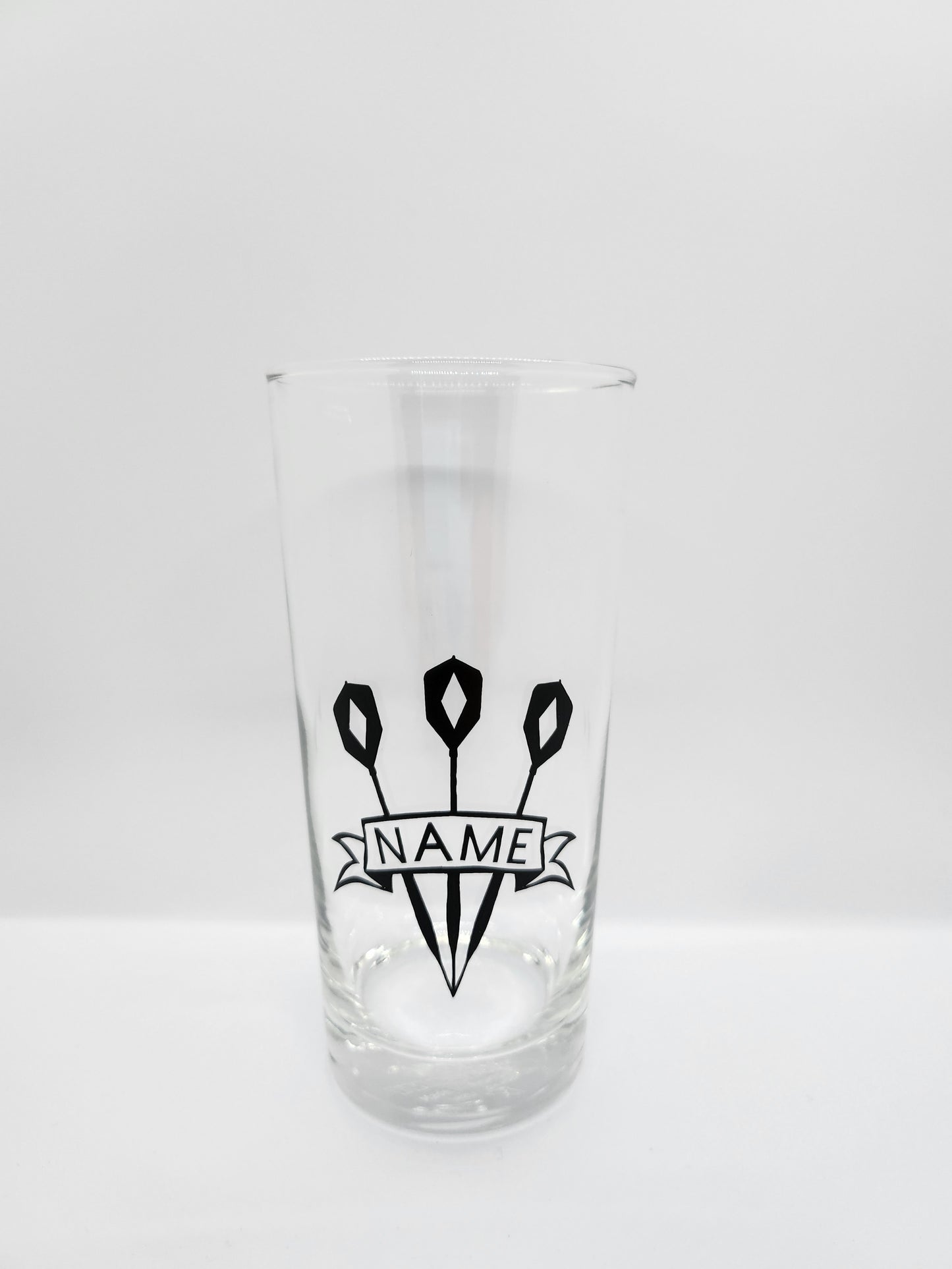 Personalised Darts Hi Ball Glass