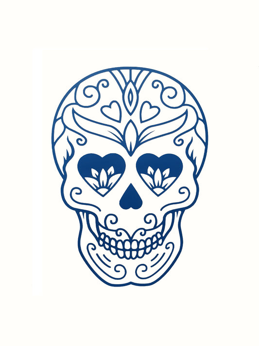 Skull - Style 1 - Mandala Style Vinyl Sticker Decal