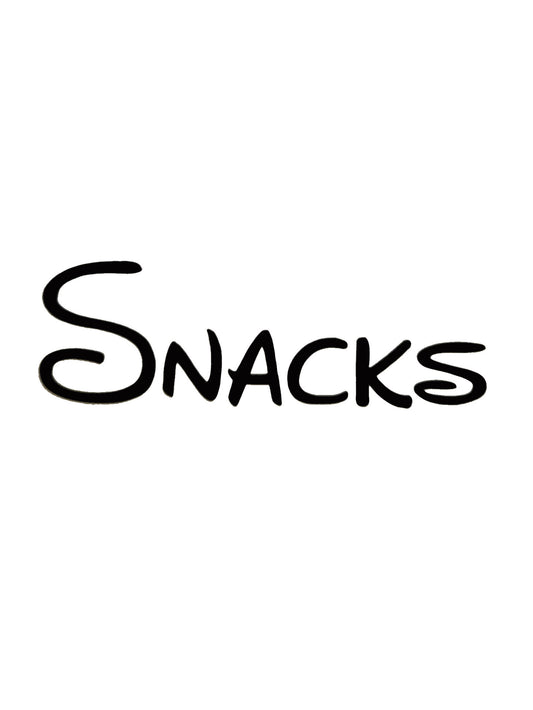 Snacks Kitchen Decal - A Vinyl Sticker Decal