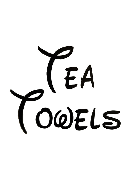 Tea Towels Kitchen Decal - A Vinyl Sticker Decal