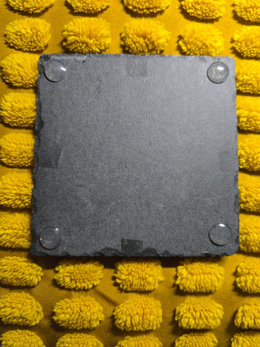 Slate Coaster - Single Skull