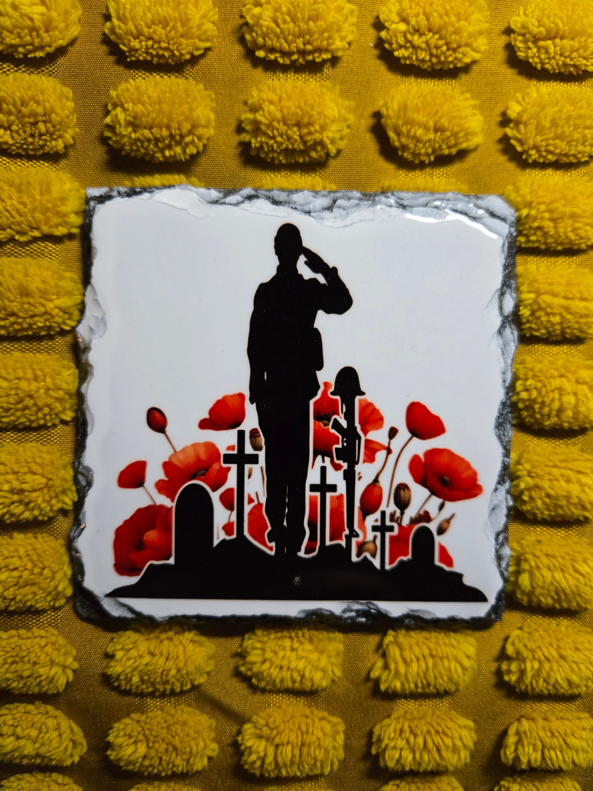 Slate Coaster - Lest We Forget Tommy Soldier
