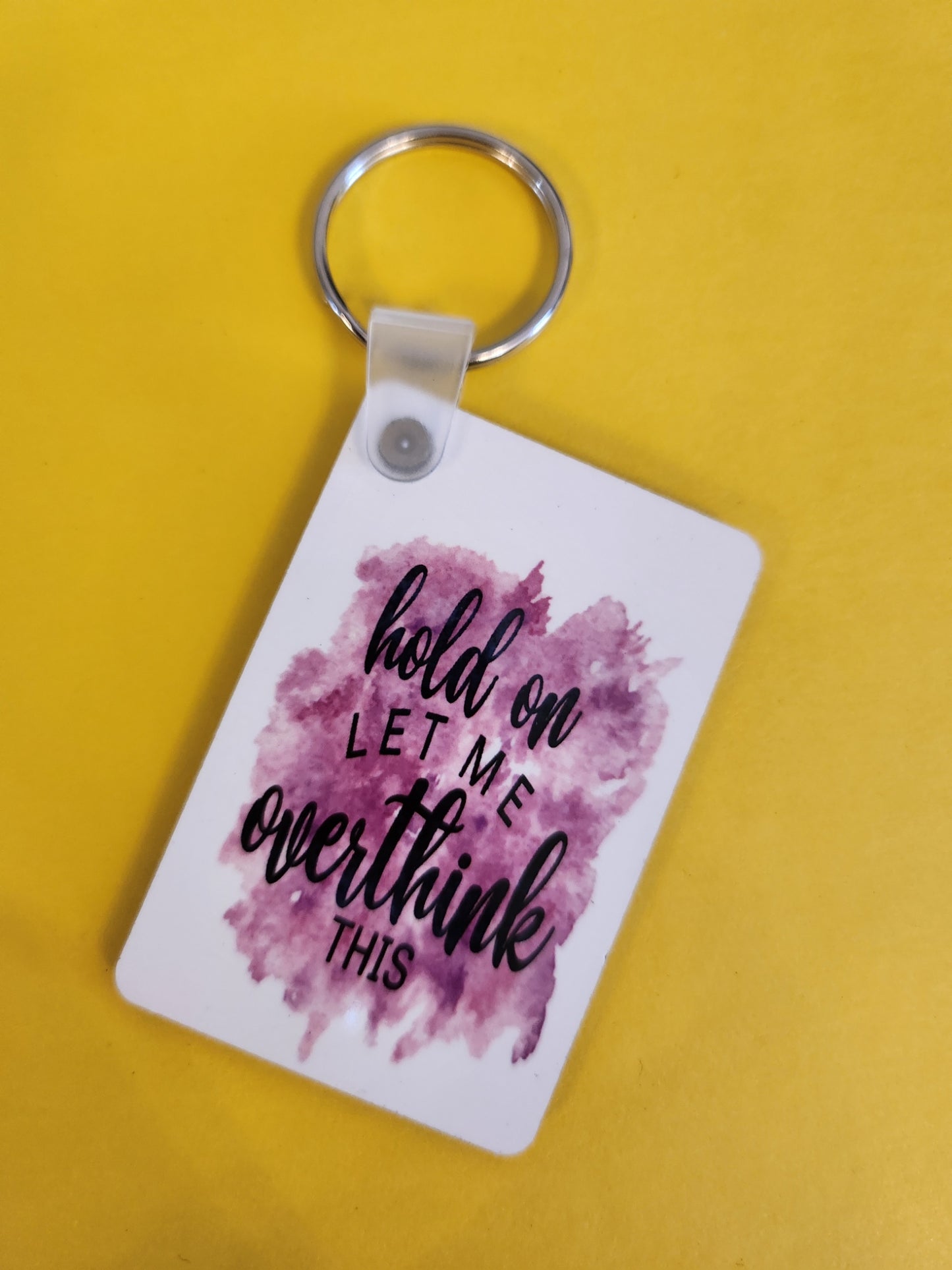 'Hold On Let Me Overthink This' Keyring