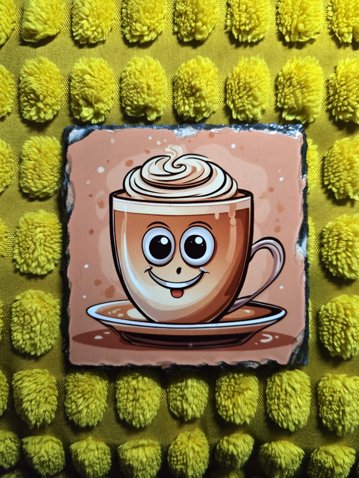 Slate Coaster - Cappuccino