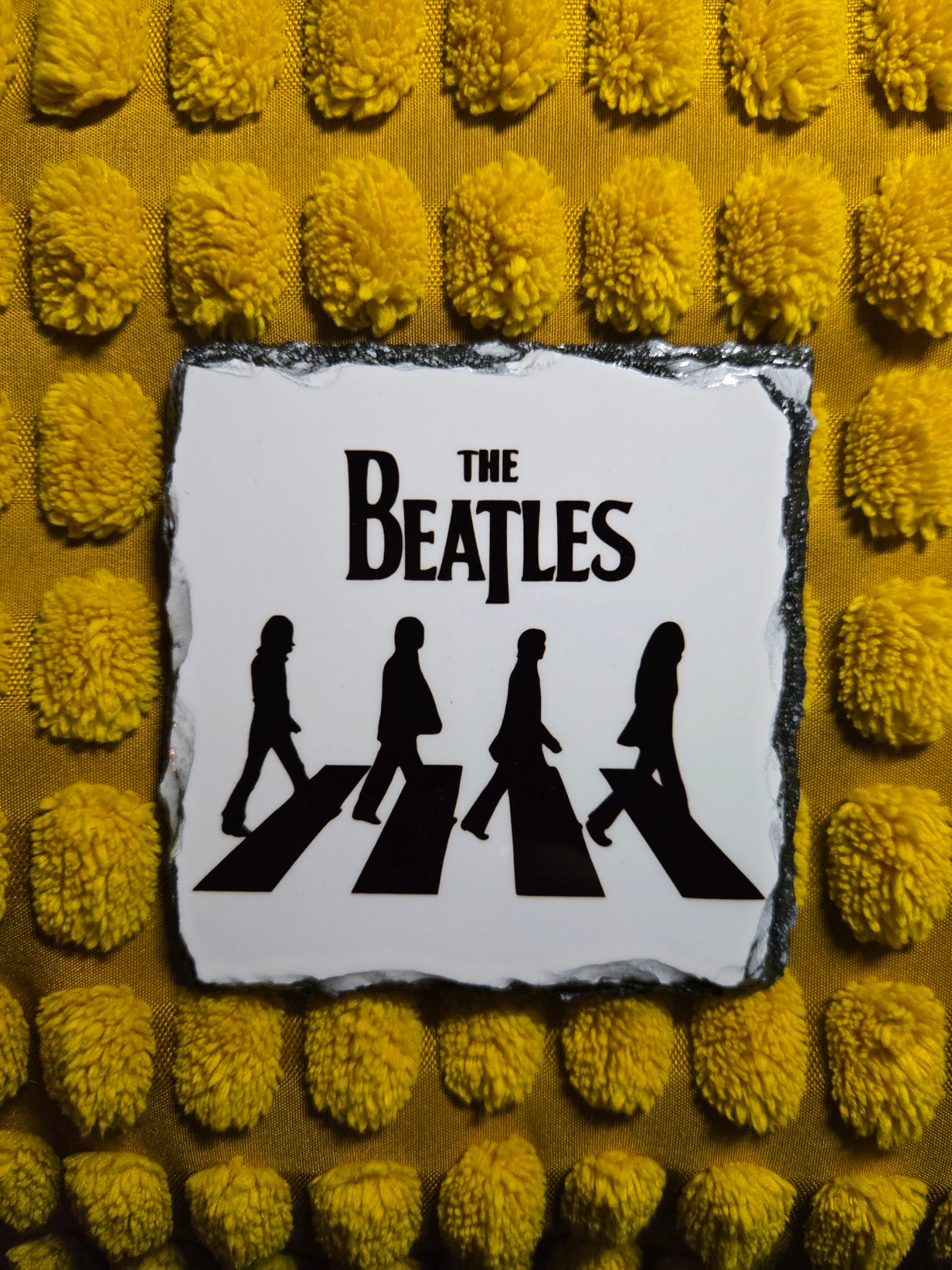 Slate Coaster - The Beatles Theme