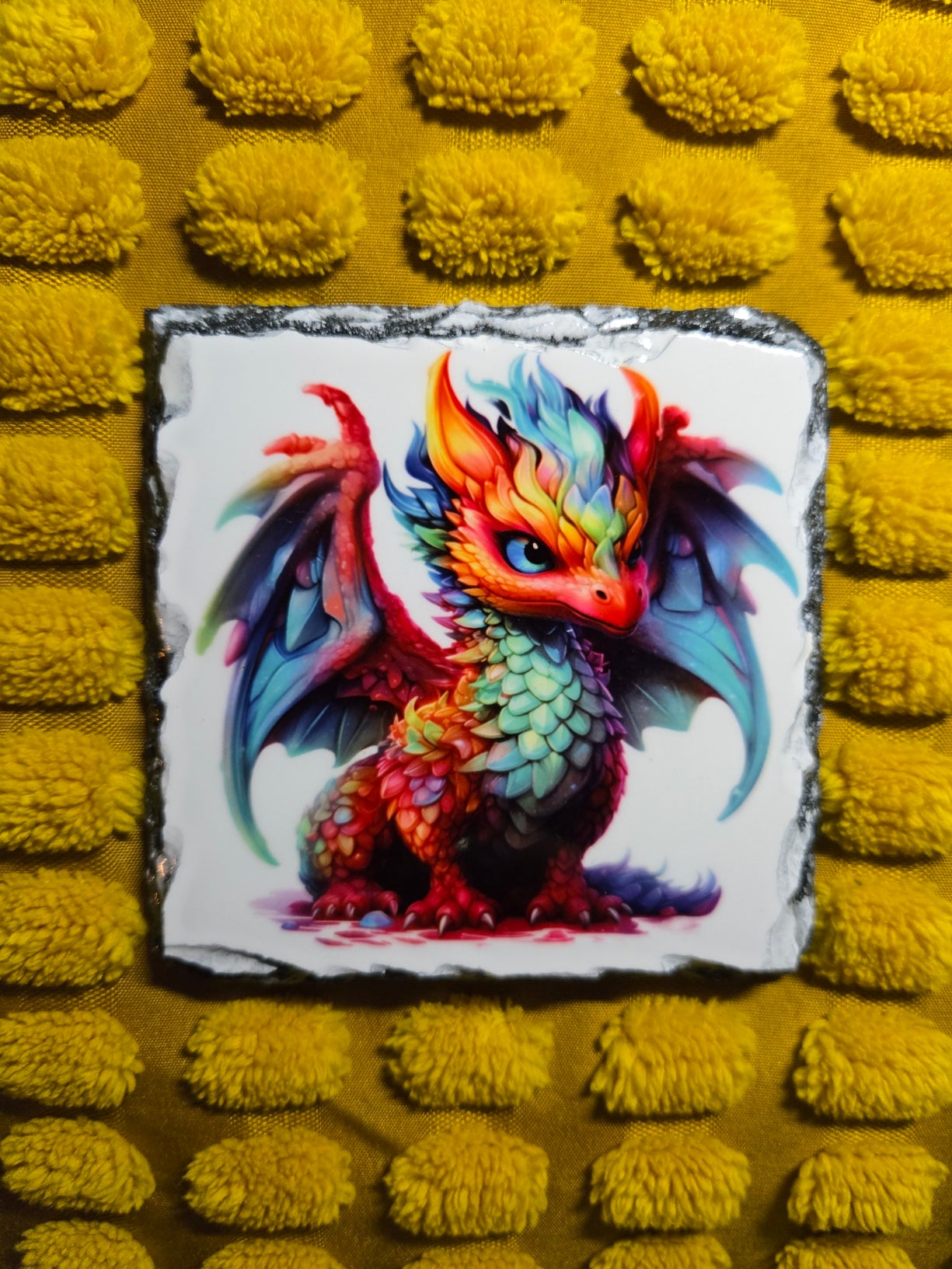 Slate Coaster - Baby Dragon