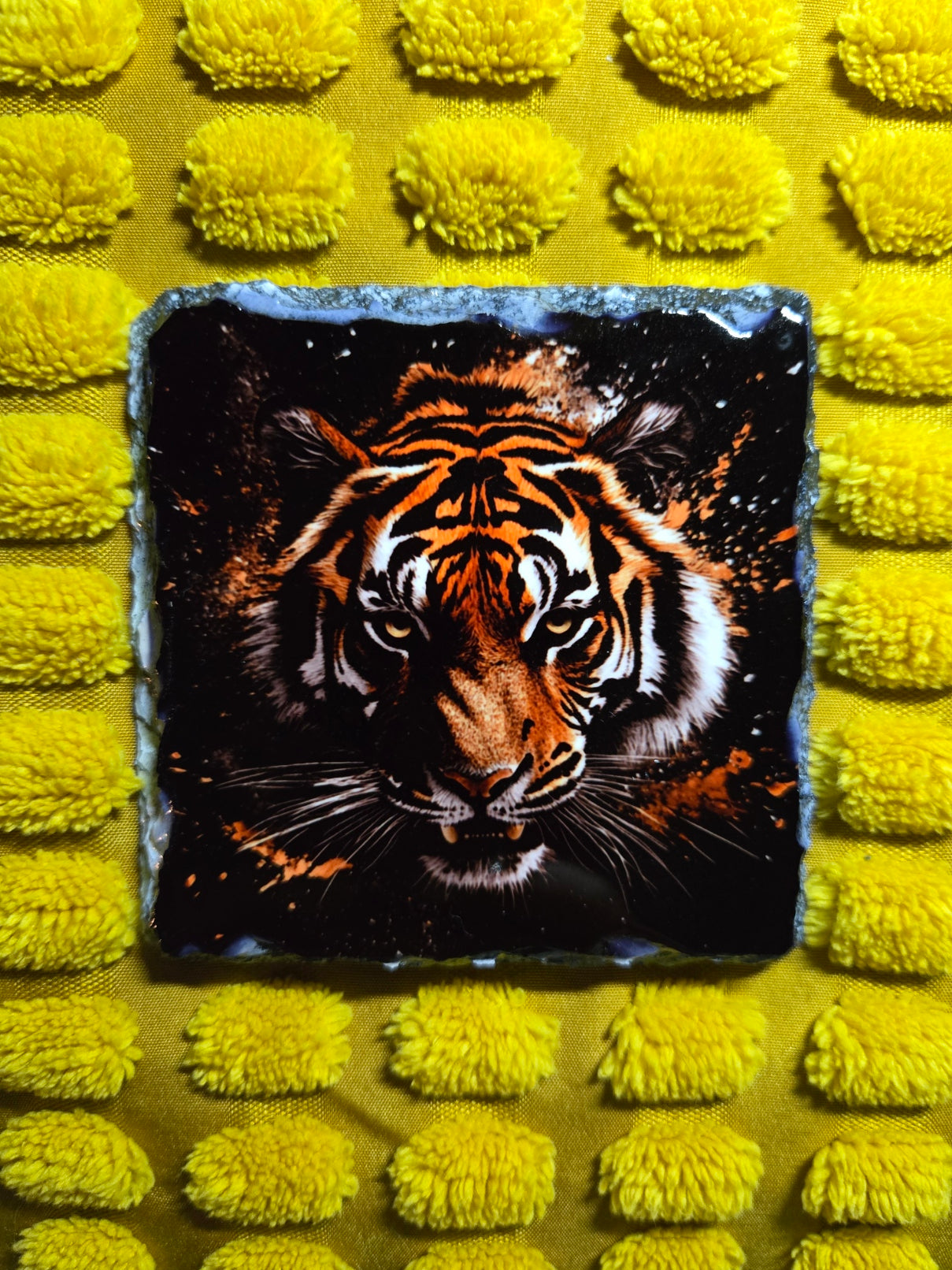 Slate Coaster - Fierce Tiger