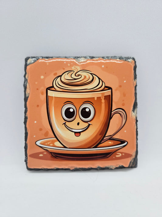 Slate Coaster - Coffee Cup