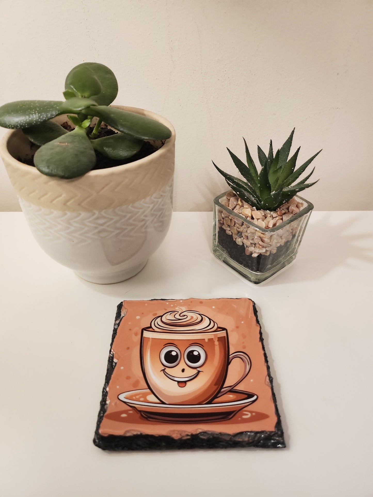 Slate Coaster - Coffee Cup