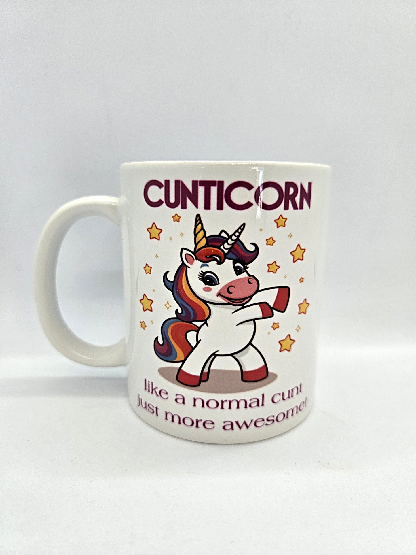 Colourful yet rude 'Cunticorn' Mug