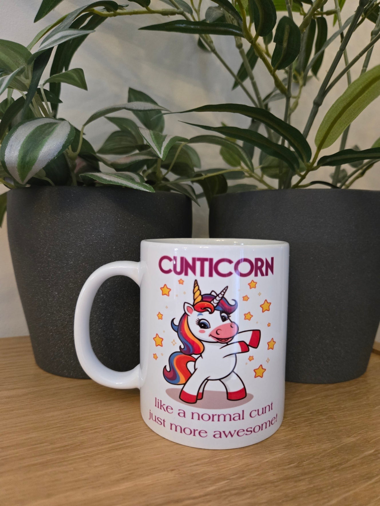 Colourful yet rude 'Cunticorn' Mug