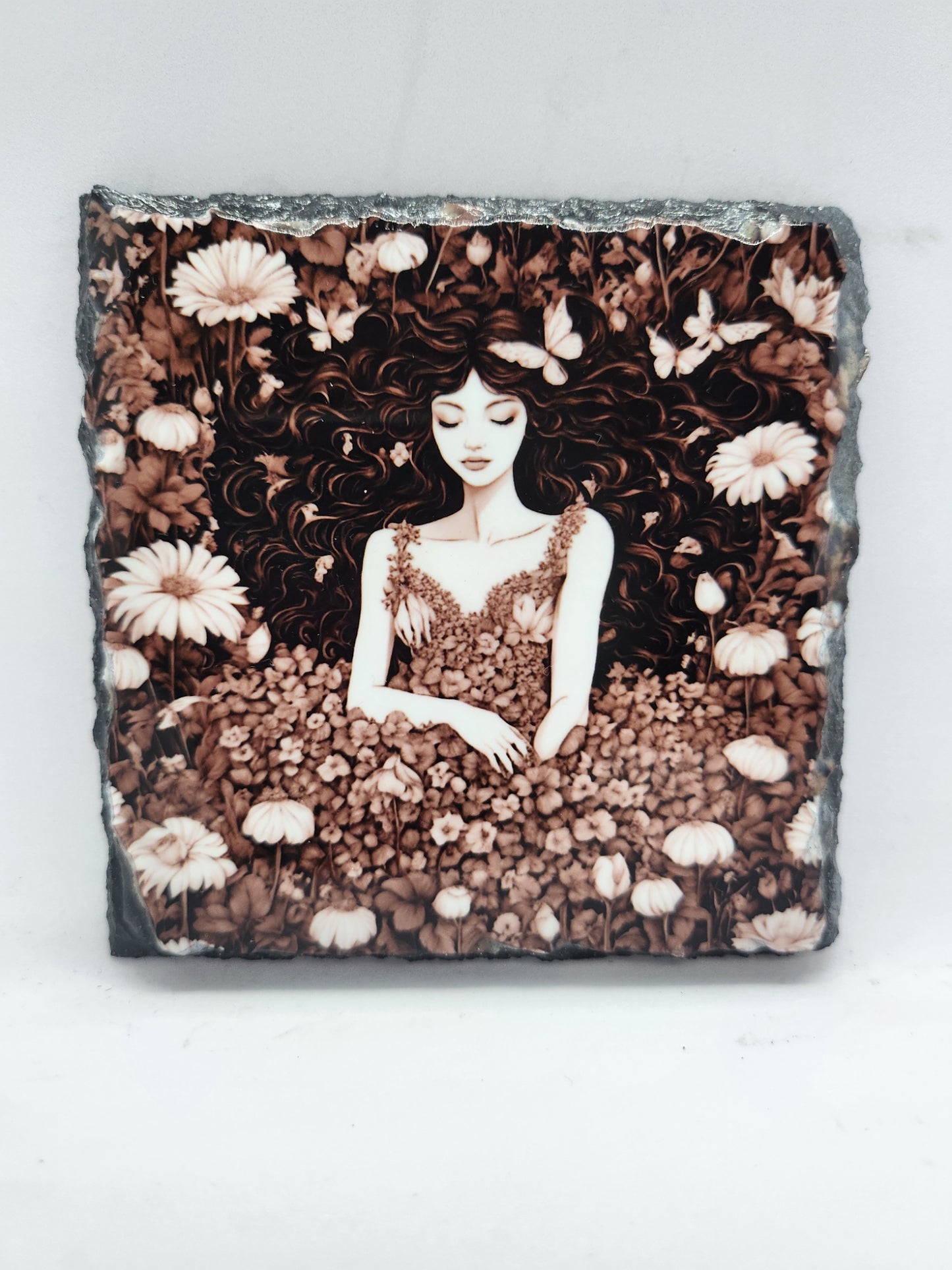 Slate Coaster - Fairy Garden