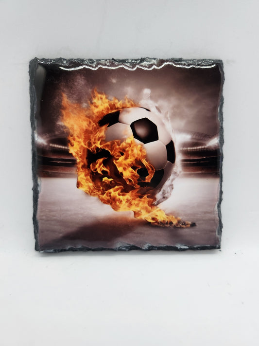 Slate Coaster - Football