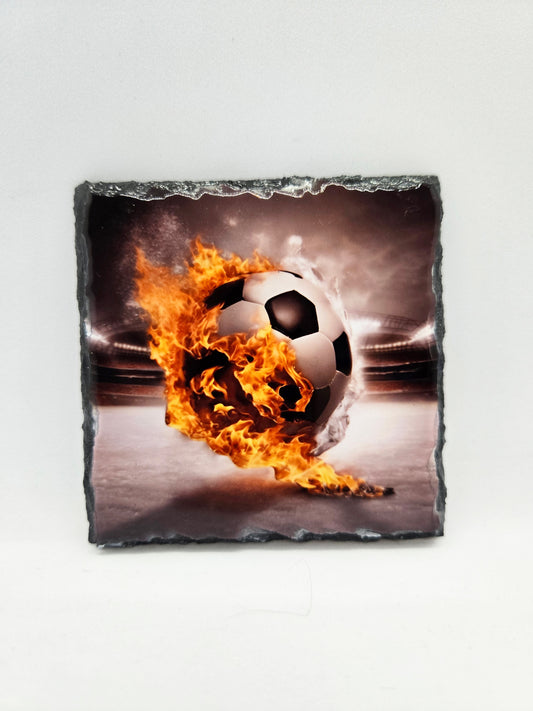 Slate Coaster - Football