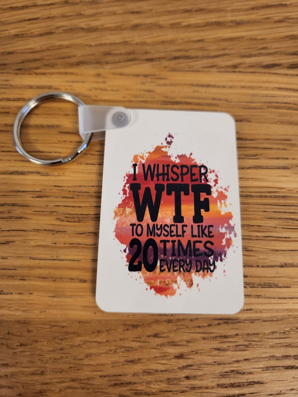 'I whisper WTF....' Keyring