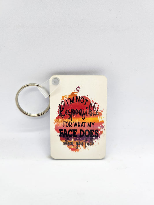 'I'm Not Responsible...' Keyring