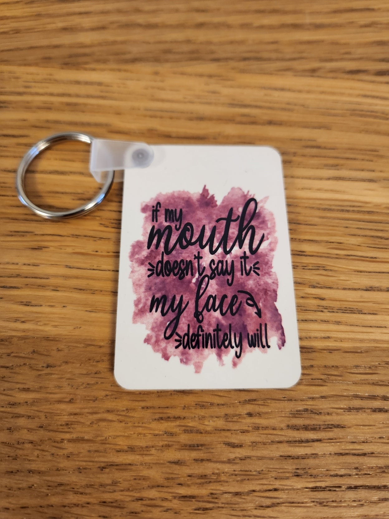 'If My Mouth Doesn't Say It...' Keyring