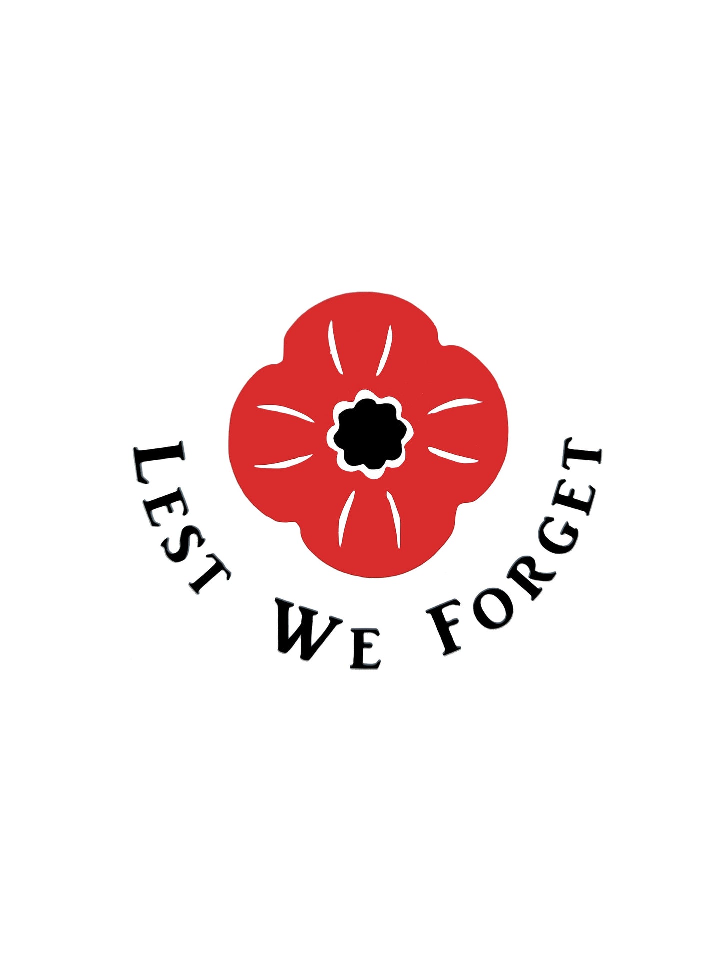 Lest We Forget Car / Wall / Window Vinyl Sticker Decal