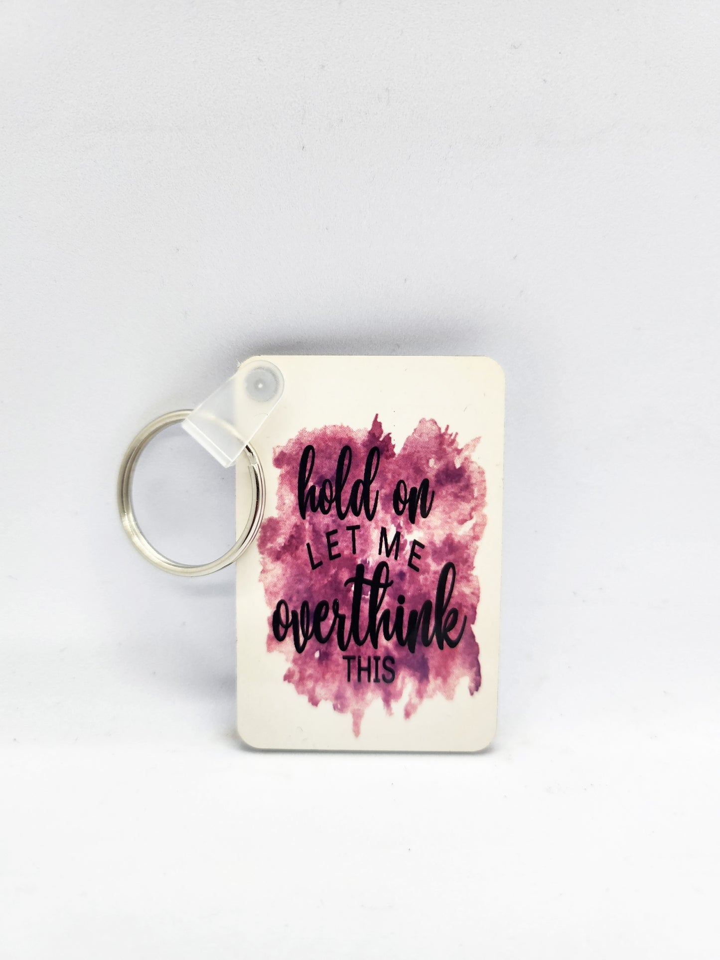 'Hold On Let Me Overthink This' Keyring