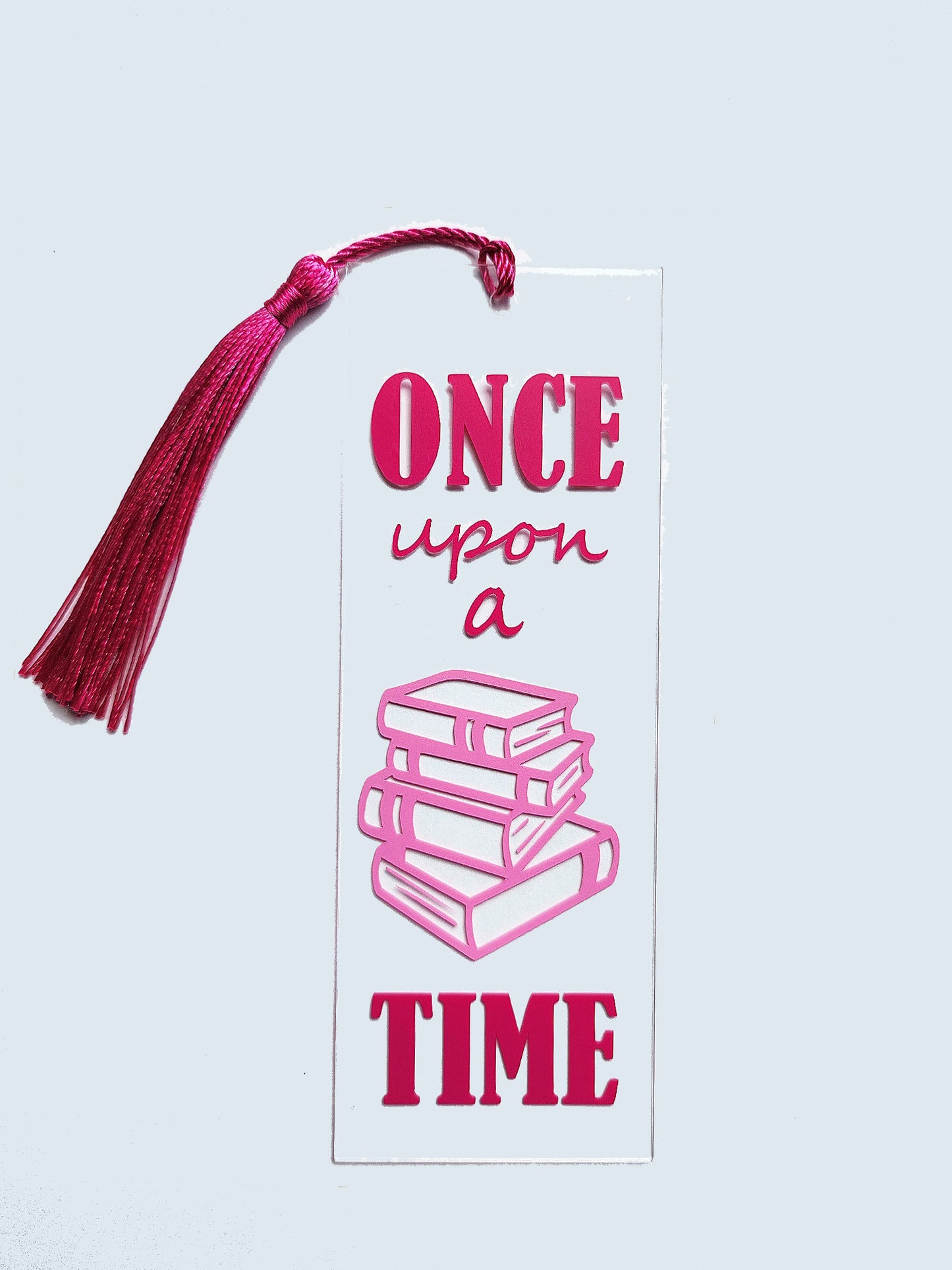 'Once Upon a Time' Bookmark - Pink