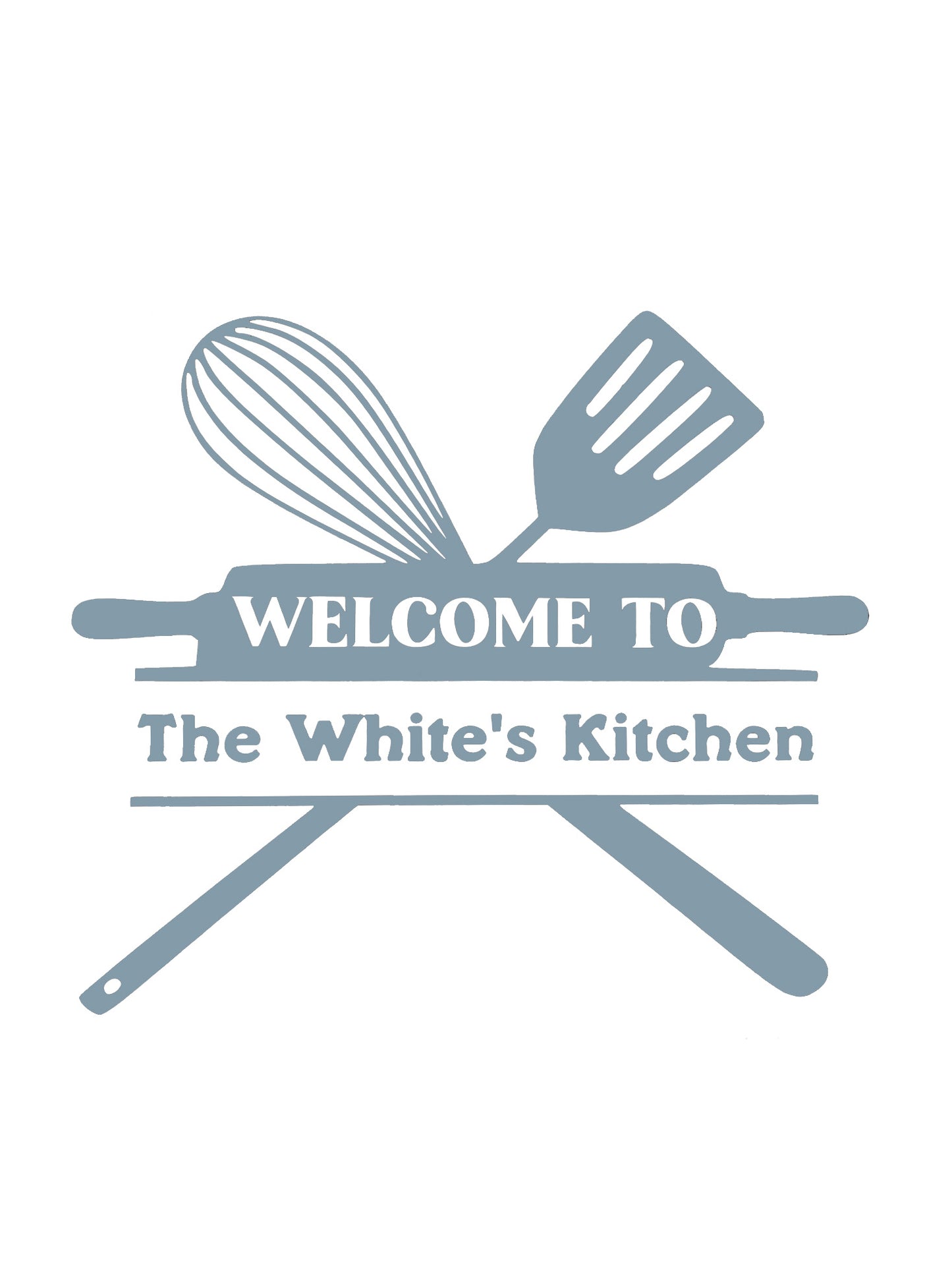 Welcome Personalised Wall Kitchen Sign Vinyl Sticker Decal