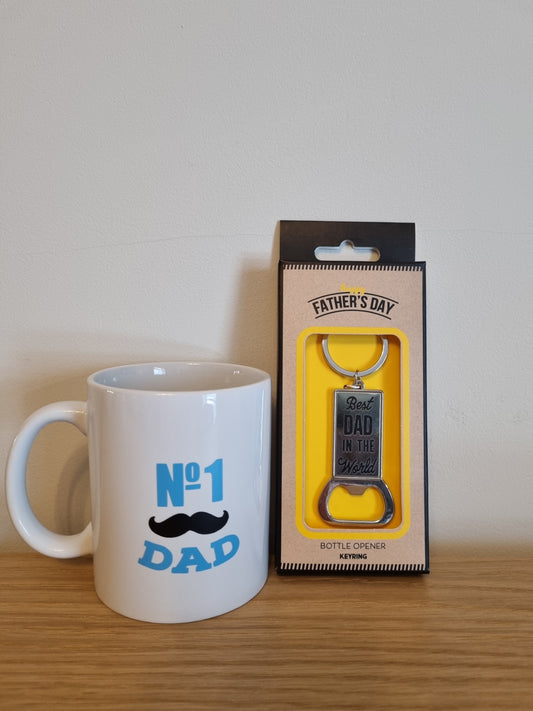 Father's Day Gift - Mug and Bottle Opener Keyring