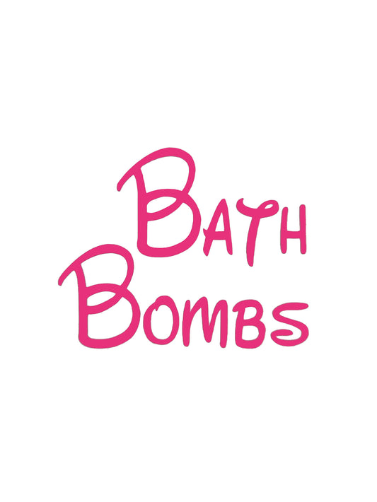 Bath Bombs Bathroom Decal - A Vinyl Sticker Decal