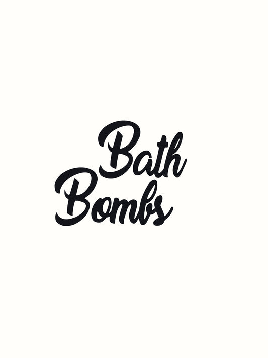 Bath Bombs Bathroom Decal - Vinyl Sticker Decal