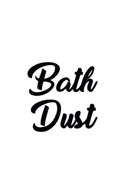 Bath Dust Bathroom Decal - Vinyl Sticker Decal