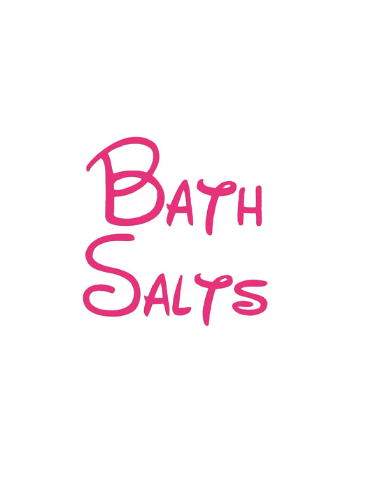 Bath Salts Bathroom Decal - A Vinyl Sticker Decal