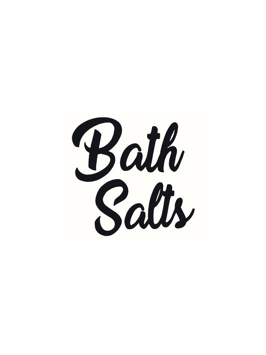Bath Salts Bathroom Decal - Vinyl Sticker Decal