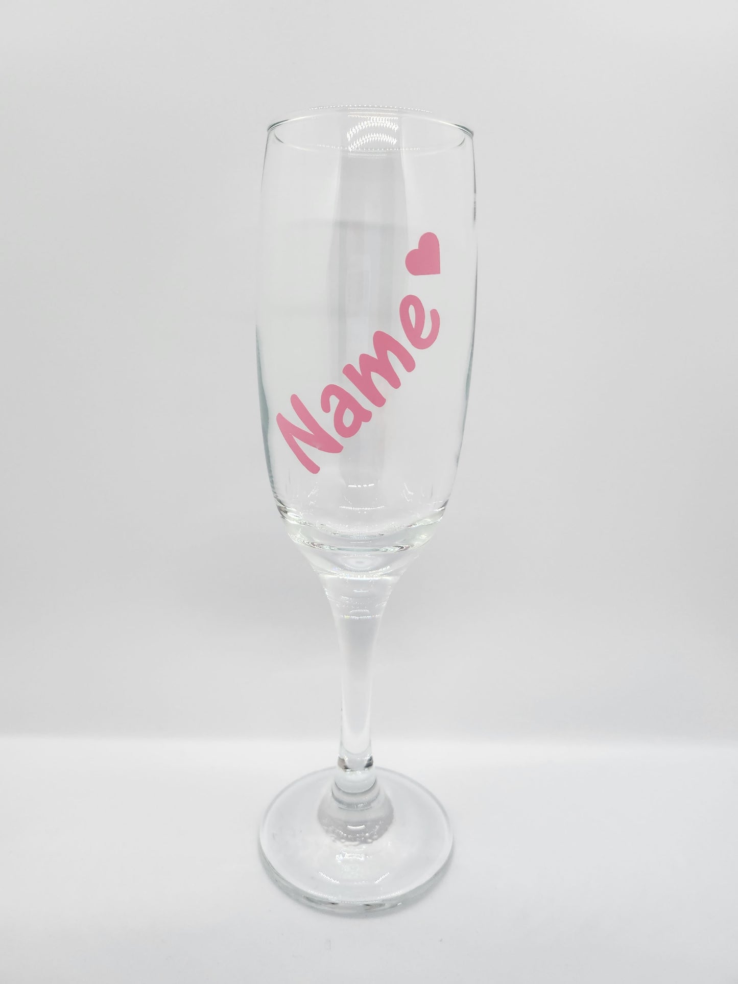 Set of 6 Bride / Hen Keepsake Glass Champagne Flutes