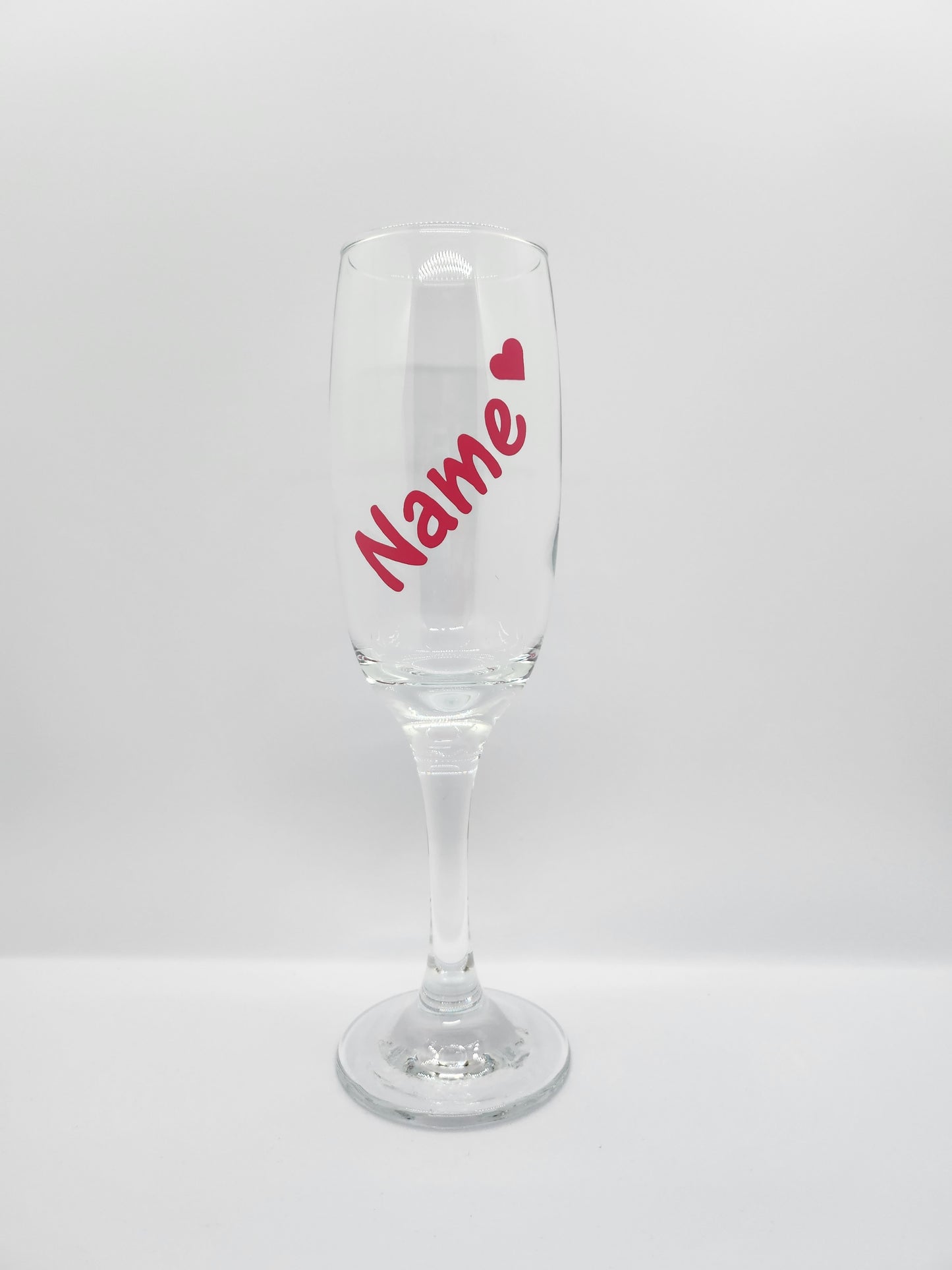 Set of 6 Bride / Hen Keepsake Glass Champagne Flutes