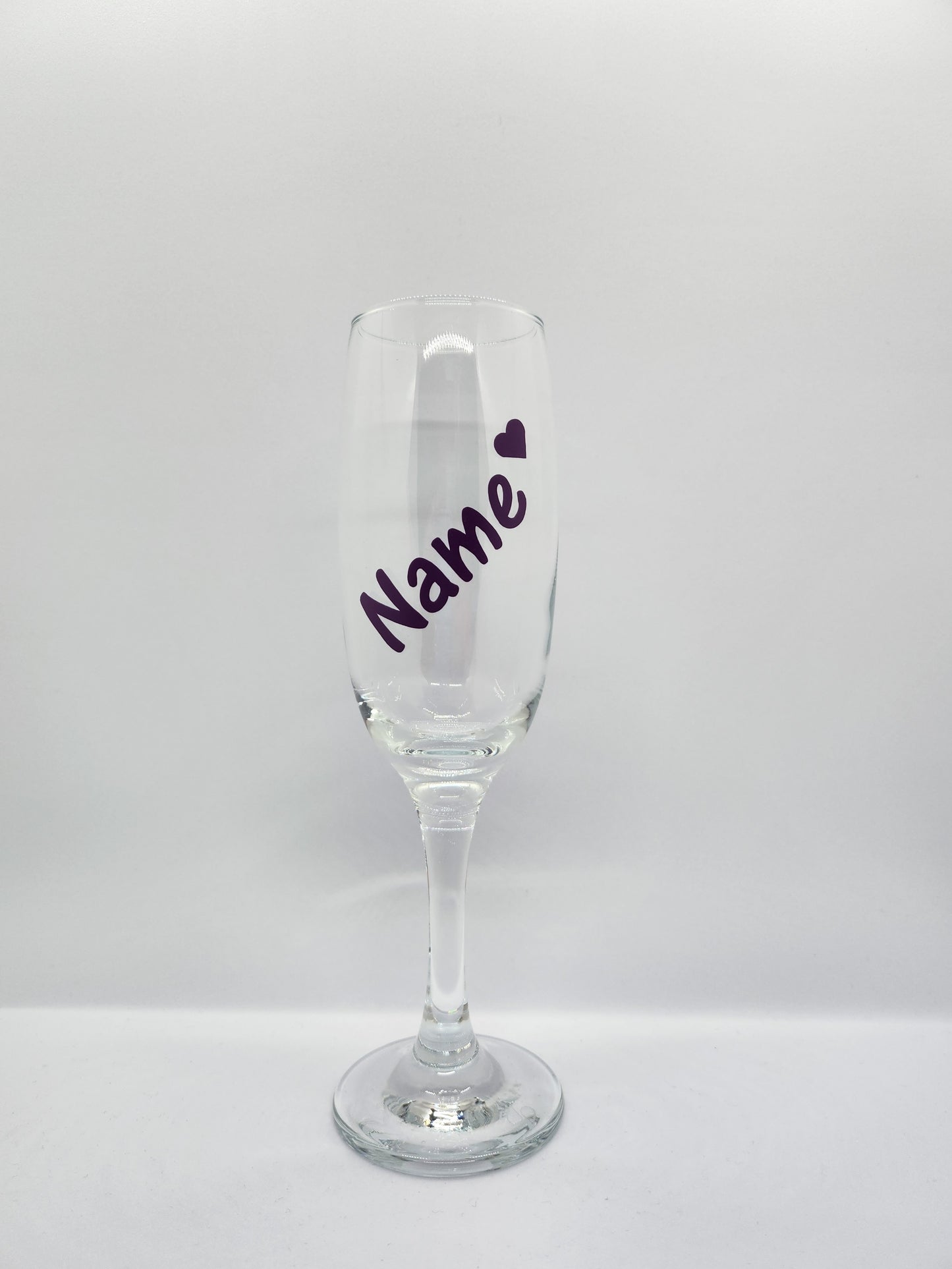 Set of 6 Bride / Hen Keepsake Glass Champagne Flutes