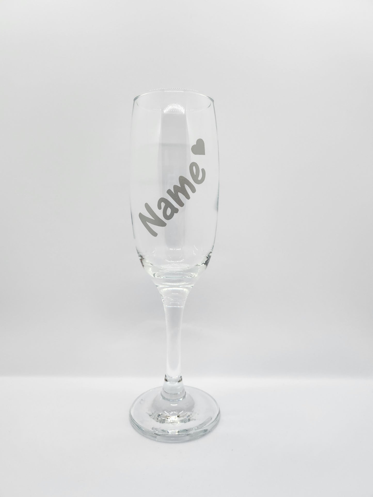 Set of 6 Bride / Hen Keepsake Glass Champagne Flutes