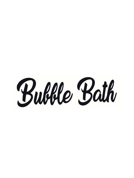 Bubble Bath Bathroom Decal - Vinyl Sticker Decal